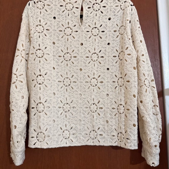Sezane Jesse Blouse Ecru - Size 38 - Picture 2 of 2